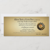 ラスベガスでの披露宴（カスタマイズをご希望の方はお問い合わせください） 招待状 (裏面)