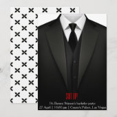 ラスベガスでの独身最後の夜の招待状 カード 決めろ (正面/裏面)