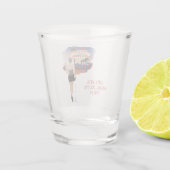 ラスベガスでの独身最後の夜 ブラウン ヘア ブライド ショットグラス (裏面)