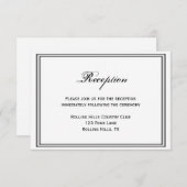 ラスベガスでの目的地ウェディング・レセプション エンクロージャーカード (正面/裏面)