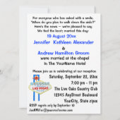 ラスベガスでの結婚式と披露宴の招待状 招待状 (裏面)