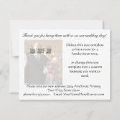 ラスベガスでの結婚式のお礼メッセージ（花嫁と花婿から） 案内状 (裏面)