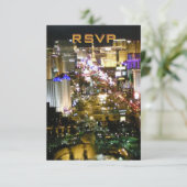 ラスベガスでの結婚式の披露宴にぜひご参加ください 出欠カード (スタンド正面)