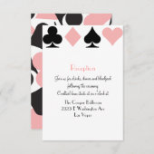 ラスベガスでの結婚式の追加情報 エンクロージャーカード (正面/裏面)