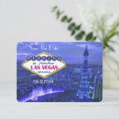 ラスベガスでの結婚式 - 日程を保存してね 招待状 (スタンド正面)