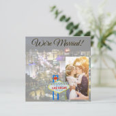 ラスベガスでの結婚発表 招待状 (スタンド正面)