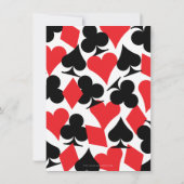 ラスベガスでの運命のディナー招待状のリハーサル 招待状 (裏面)