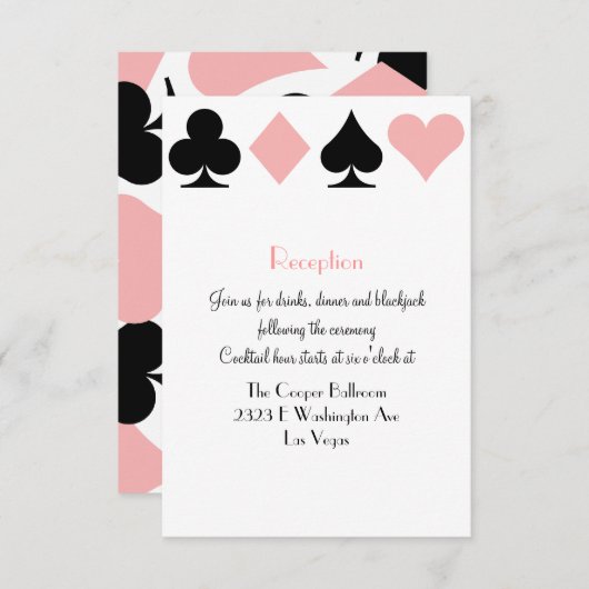 ラスベガスでの運命の結婚式の追加情報 エンクロージャーカード (正面/裏面)