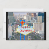 ラスベガスでの40歳の誕生日（男性向け） 招待状 (裏面)