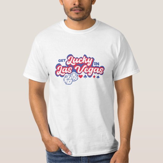ラスベガスで幸運を手に Tシャツ (正面)