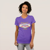 ラスベガスで新婚旅行 ウェディング Tシャツ (正面フル)