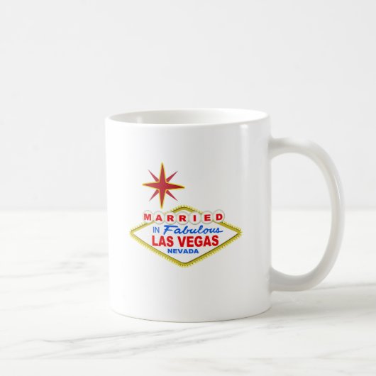 ラスベガスで結婚したマグカップ コーヒーマグカップ (右)