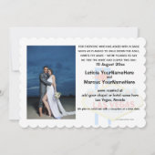 ラスベガスで結婚しました 結婚のお知らせ 招待状 (裏面)