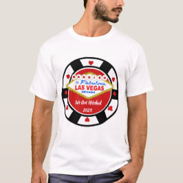 ラスベガスで結婚式 ポーカー チップ Tシャツ