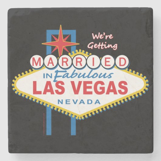 ラスベガスで結婚 ストーンコースター (正面)