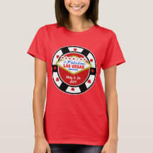 ラスベガスで結婚 ポーカー チップ Tシャツ