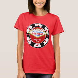 ラスベガスで結婚 ポーカー チップ Tシャツ