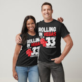 ラスベガスで転がせ 33周年記念の面白いカップル Tシャツ (ユニセックス)