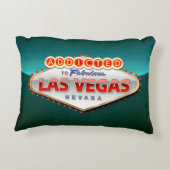 ラスベガスに熱中される、ネバダのおもしろいな印 アクセントクッション (裏面)