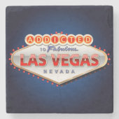 ラスベガスに熱中される、ネバダのおもしろいな印 ストーンコースター (正面)