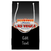 ラスベガスに熱中される、ネバダのおもしろいな印 スモールペーパーバッグ (正面)