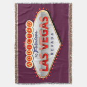ラスベガスに熱中される、ネバダのおもしろいな印 スローブランケット (正面縦)