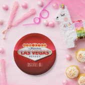 ラスベガスに熱中される、ネバダのおもしろいな印 ペーパープレート (パーティー)