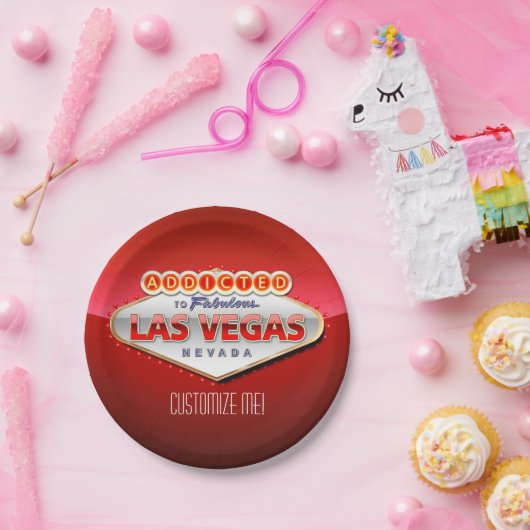 ラスベガスに熱中される、ネバダのおもしろいな印 ペーパープレート