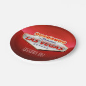 ラスベガスに熱中される、ネバダのおもしろいな印 ペーパープレート (アングル)