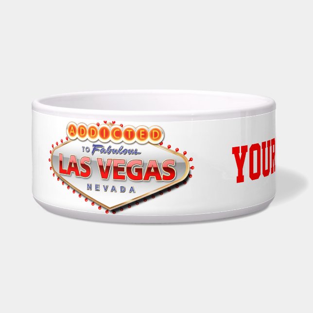 ラスベガスに熱中される、ネバダのおもしろいな印 ボウル (左)