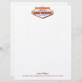 ラスベガスに熱中される、ネバダのおもしろいな印 レターヘッド (正面/裏面)