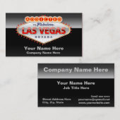 ラスベガスに熱中される、ネバダのおもしろいな印 名刺 (正面/裏面)