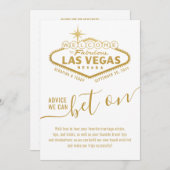 ラスベガスに賭けるアドバイステーマウィッシュ&アドバイス (正面/裏面)