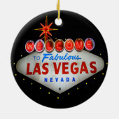 ラスベガスのすばらしいオーナメントへの歓迎 セラミックオーナメント (裏面)