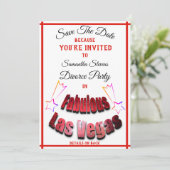 ラスベガスのすばらしい星の離婚のパーティー- セーブザデート (スタンド正面)