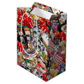 ラスベガスのアイコン～ギャンブラーDelight ミディアムペーパーバッグ (裏面アングル)