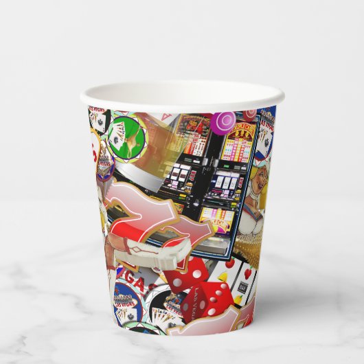 ラスベガスのアイコン* Gamblers Delight紙カップ 紙コップ (裏面)