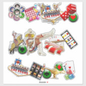 ラスベガスのアイコン – Gamblers Delight シール (シート)