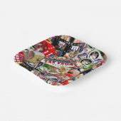 ラスベガスのアイコン – Gamblers Delight ペーパープレート (傾斜あり)