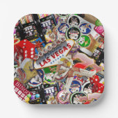 ラスベガスのアイコン – Gamblers Delight ペーパープレート (正面)