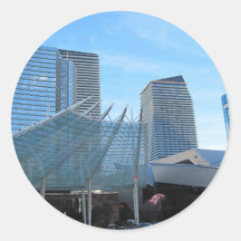 ラスベガスのアリアの噴水と建築 ラウンドシール