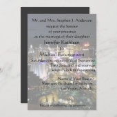 ラスベガスのウェディング・ブルバードの景観 招待状 (正面/裏面)