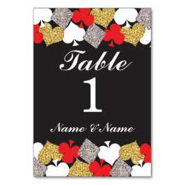 ラスベガスのカジノのパーティーを結婚するテーブル数 テーブルナンバー