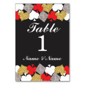 ラスベガスのカジノのパーティーを結婚するテーブル数 テーブルナンバー (裏面)