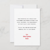 ラスベガスのカードが写真結婚に合う サンキューカード (裏面)