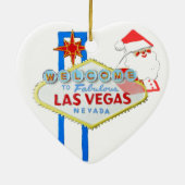 ラスベガスのクリスマス セラミックオーナメント (裏面)