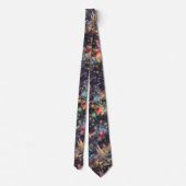 ラスベガスのクリスマス&新年の水彩画 ネクタイ (裏面)