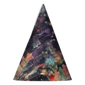 ラスベガスのクリスマス&新年の水彩画 パーティーハット (左)