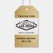 ラスベガスのサインお礼来申し上げカスタムる ギフトタグ (正面)