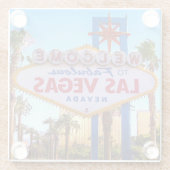 ラスベガスのサイングラスコースターへようこそ ガラスコースター (裏面)